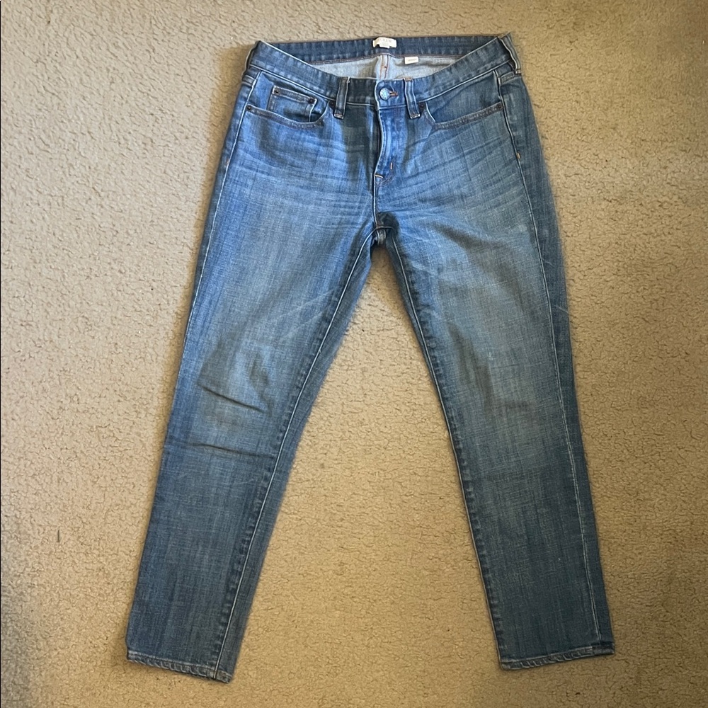 J. Crew Skinny Jeans in Faded Blue Wash